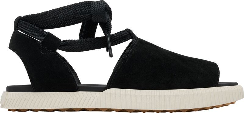 ソレル レディース シューズ サンダル SOREL Womens Out N About Streetworks Drille Flat Sandals BlackChalk チョーク