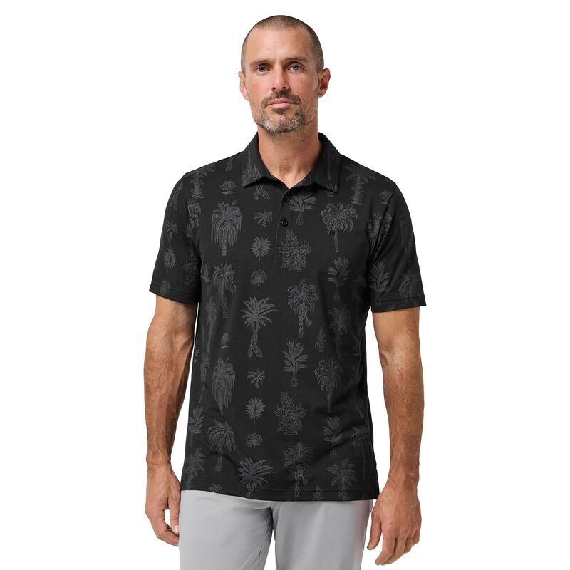 トラビスマヒュー メンズ トップス ポロシャツ ジャージー TravisMathew Mensalt Mist Performance Jersey Golf Polo Black ブラック