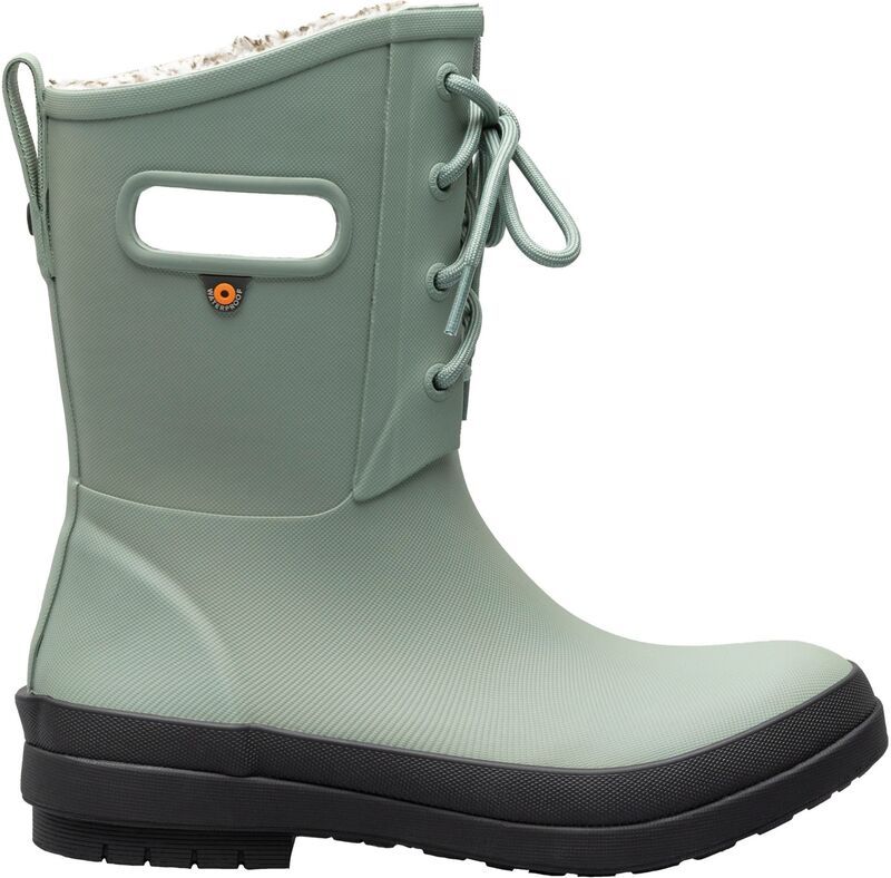 ボグス レディース シューズ ブーツ・レインブーツ プラスサイズ レース Bogs Womens Amanda Plush II Waterproof Laceup Rain Boots Jade