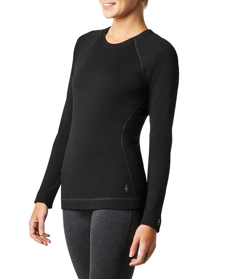 スマートウール レディース トップス シャツ Smartwool Womens Merino 250 Baselayer Top Black ブラック