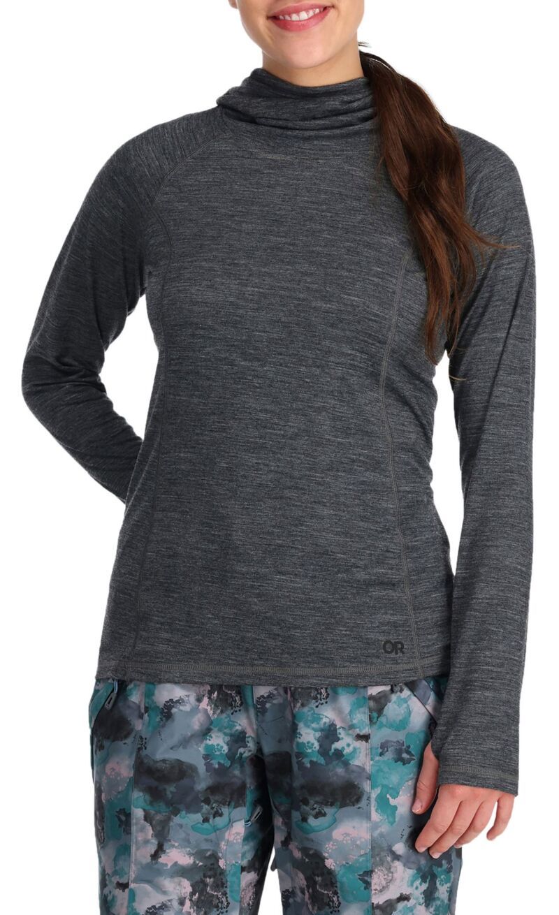 アウトドアリサーチ レディース アウター パーカー・スウェット Outdooresearch Womens Alpine Onset Merino 150 Hoodie Charcoal Heathe