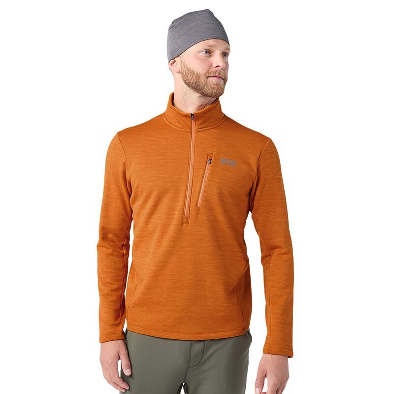 スティオ メンズ アウター パーカー・スウェット ハーフジップ Stio Mens Glide Power Stretchalf Zip Bonfire Heather ヘザー