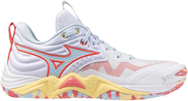 ミズノ レディース シューズ スニーカー Mizuno Womens Wave Momentum Elite Volleyball Shoes WhiteCoral ホワイト
