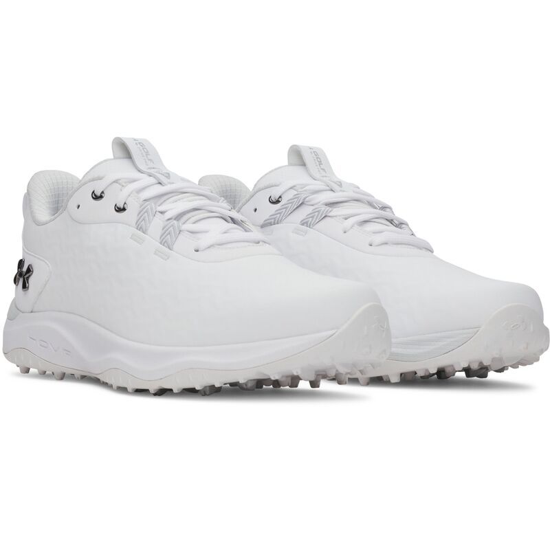 アンダーアーマー メンズ シューズ スニーカー Under Armour Mens Drive Pro Clone Spikeless Golf Shoes WhiteMetallic Silver