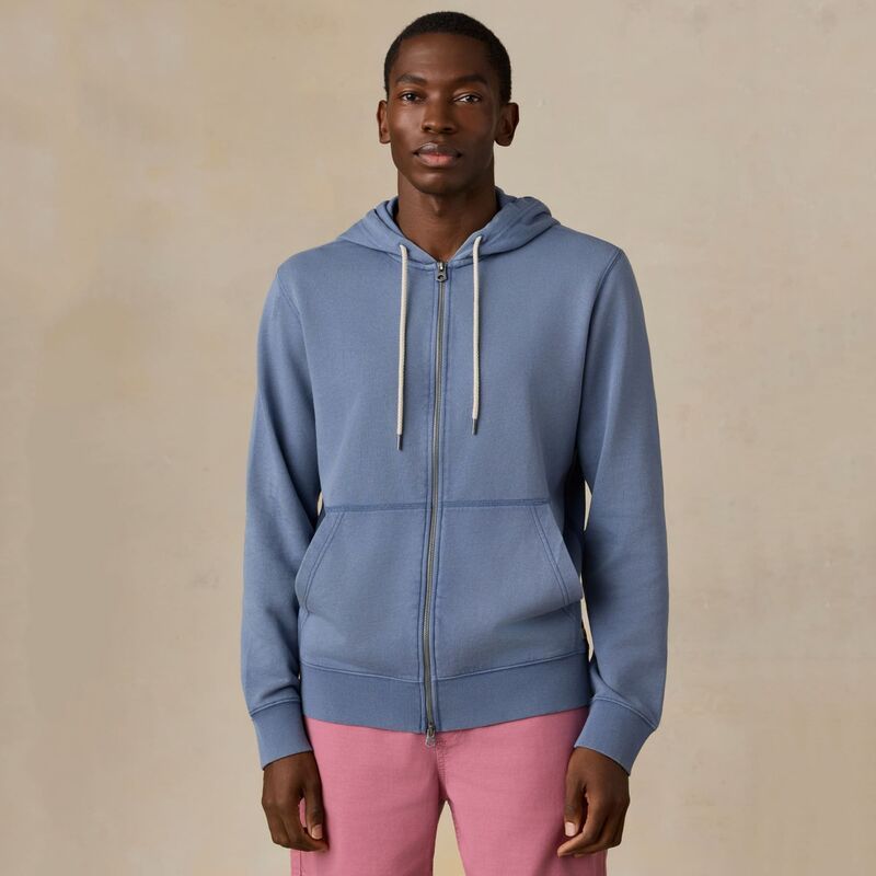 ファレティ メンズ アウター パーカー・スウェット Faherty Mens Oceanside Fullzip Hoodie Blue Creek ブルー