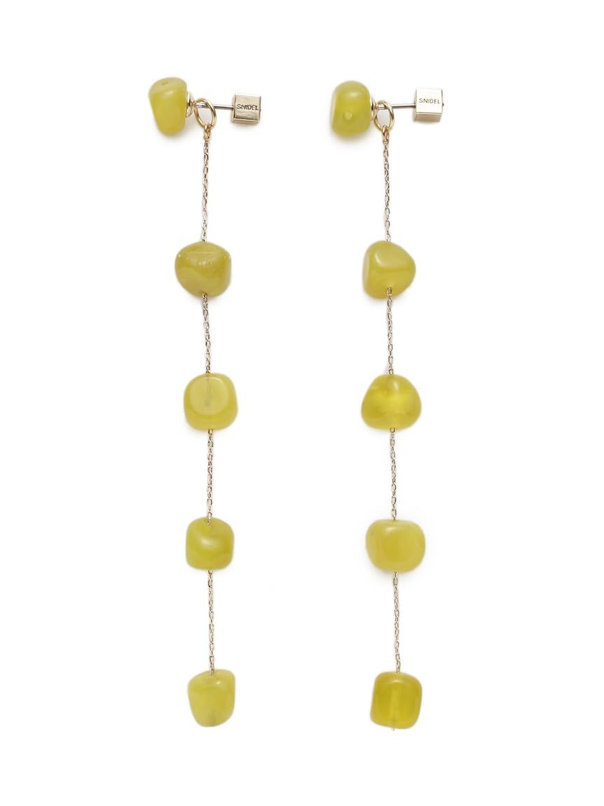 新品 [スナイデル] ナチュラルストーンピアス SWGA262670 レディース LIME F 7,678円