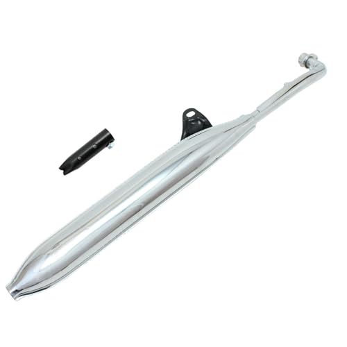 トップセンス スーパーカブ 対応 C50 C70 C90 リトルカブ 対応 モナカマフラー クロームメッキ フルエキゾーストマフラー AA01 HA02 外装 カスタム ドレスアップ パーツpms