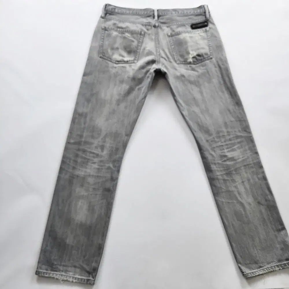 バーバリー デニムパンツ グレー ボタン サイズ34 R6246