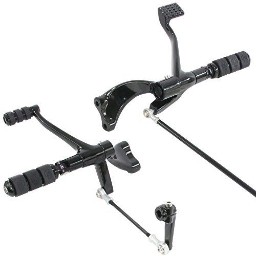 ハーレー用 フォワードコントロール キット ブラック XL883 XL1200 2004年-2013年モデル ペダル フットペグ ステップセットas dc9ebe86