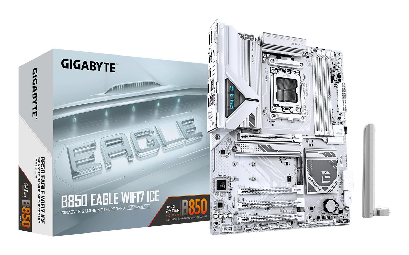 【Amazon.co.jp限定】GIGABYTE B850 EAGLE WIFI7 ICE AMD B850チップセット搭載 ATXマザーボード MB6782