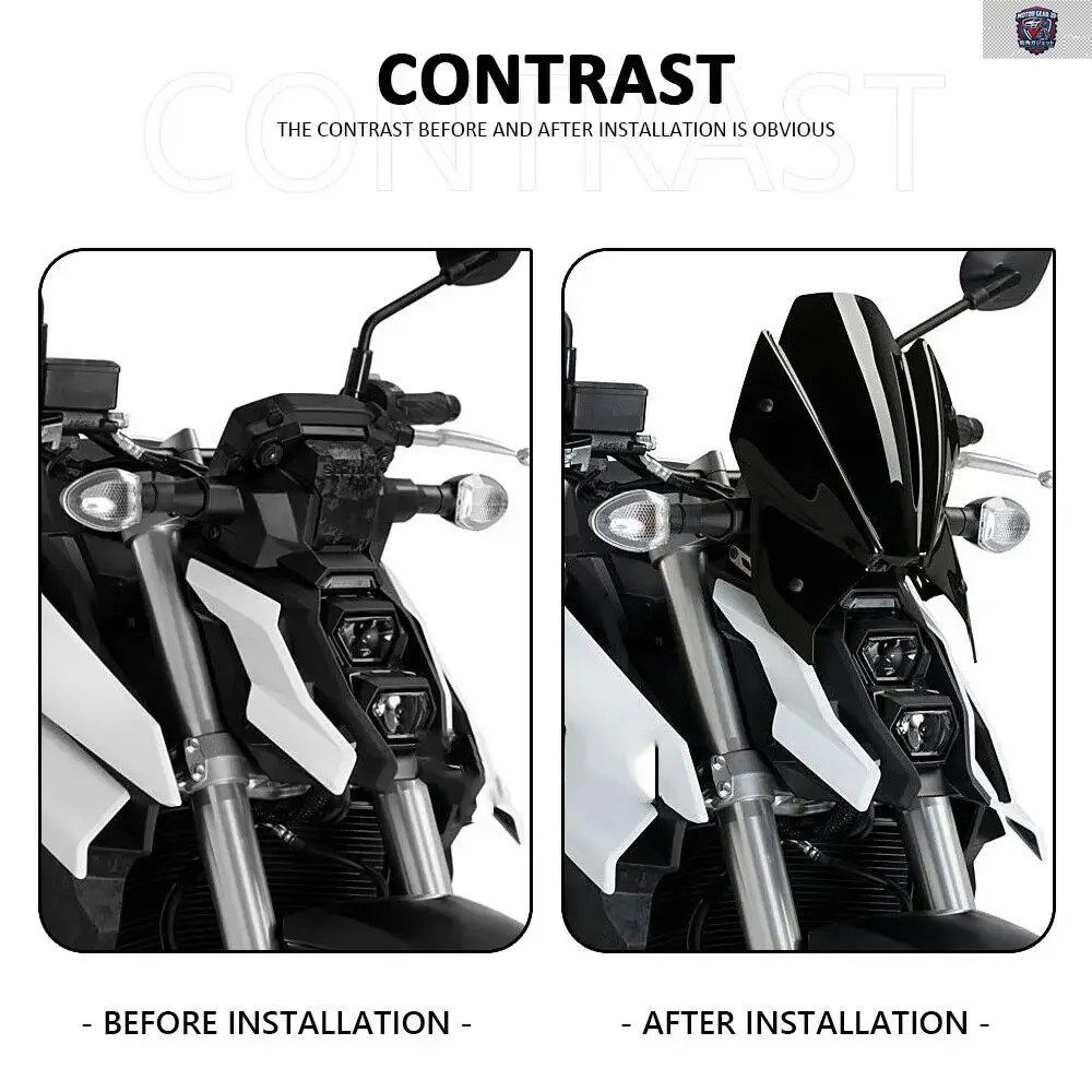 バイク用 ウインドシールド クリア 完成品本体　説明書あり　汎用 ウインドシールド クリア レブル1100 30cm 35cm 40cm 45cm 50