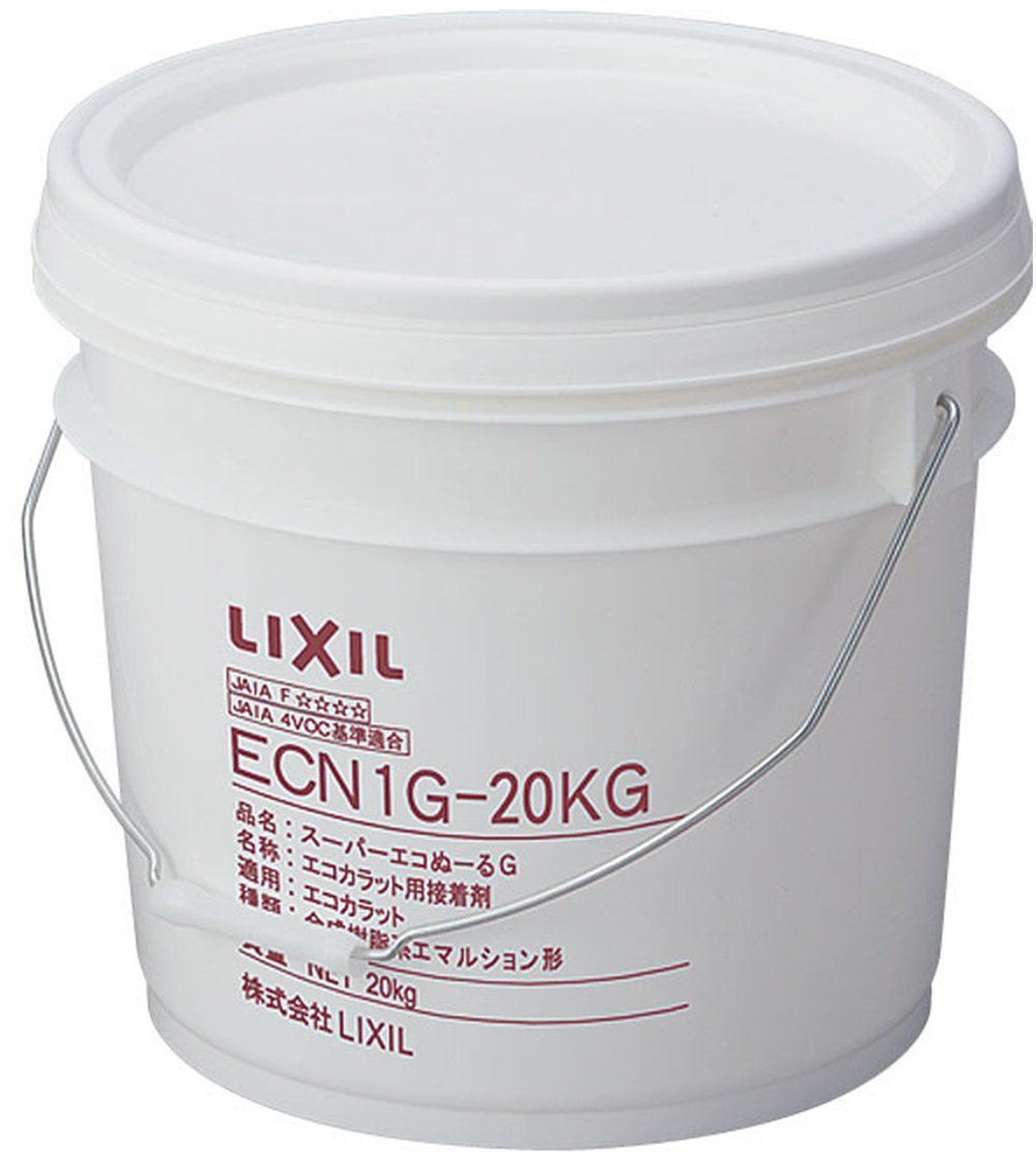 LIXIL(リクシル) INAX エコカラット・エコカラットプラス専用接着剤 スーパーエコぬーるG 20kg 樹脂缶 ECN1G‐20KG送料無料 dcf25636