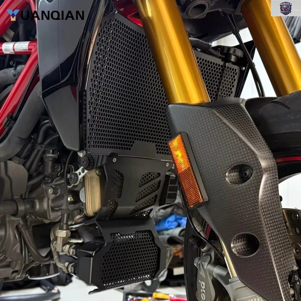 2025 2026 ラジエーターガード オイルクーラーカバー DUCATI HYPERMOTARD 950 SP RVE 2019 - 24 エンジンガードプロテクター