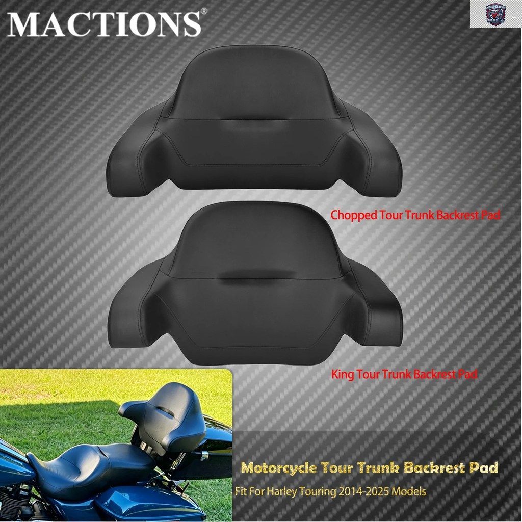 モーターサイクル チョップド キング ツアー トランクパック バックレストパッド ハーレー ツーリング 2014-2025 ロードキング ストリート