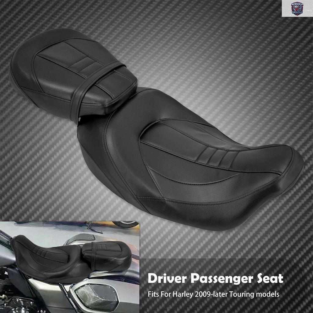 オートバイ運転者・同乗者用タンデムレザーシート ハーレーツーリング CVO エレクトラ ストリートグライド ロードキング リミテッド FLHT 2