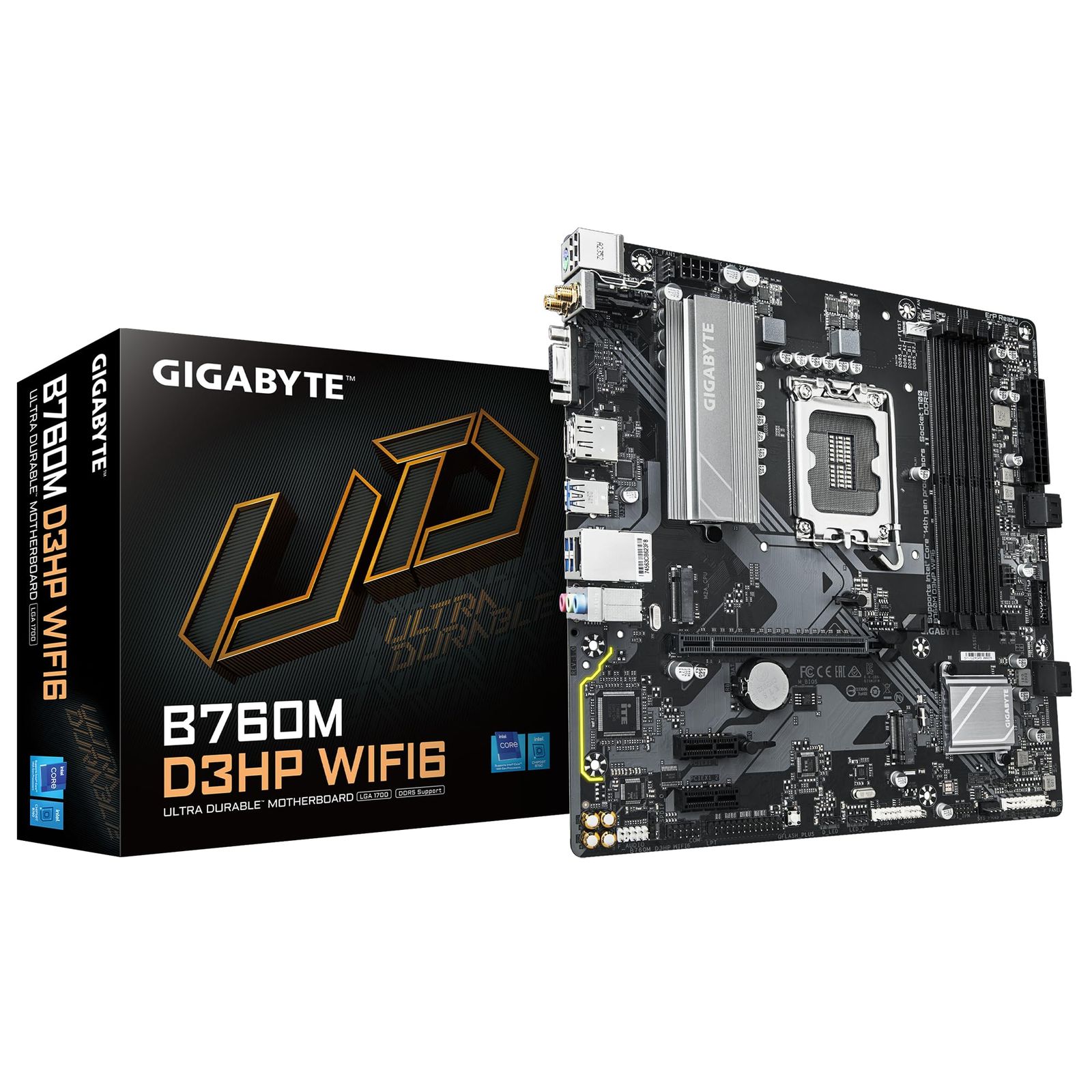 【Amazon.co.jp限定】GIGABYTE B760M D3HP WIFI6 Micro-ATX マザーボード MB6697