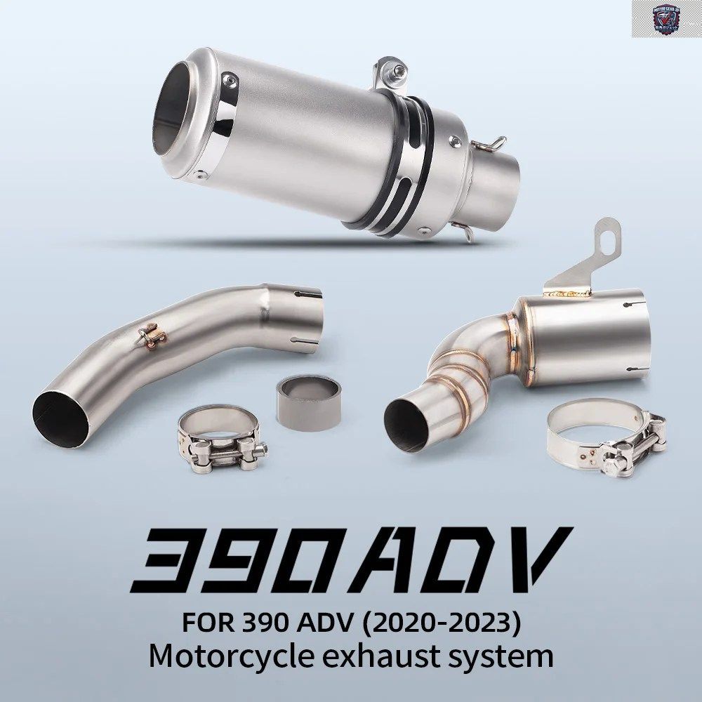 DUKE 250 ADV390 2020 - 2023 オートバイ排気システム改造マフラー MOTO 51MM フロントミドルリンクパイプ