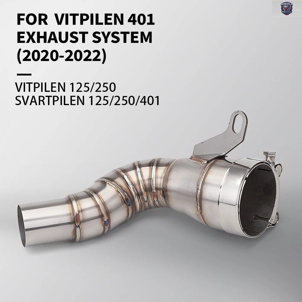 HUSQVARNA401 ハスクバーナ 401 125 250 SVARTPILEN VITPILEN 2020 - 2022 オートバイ排気修正エスケープミドルリンクパイプ