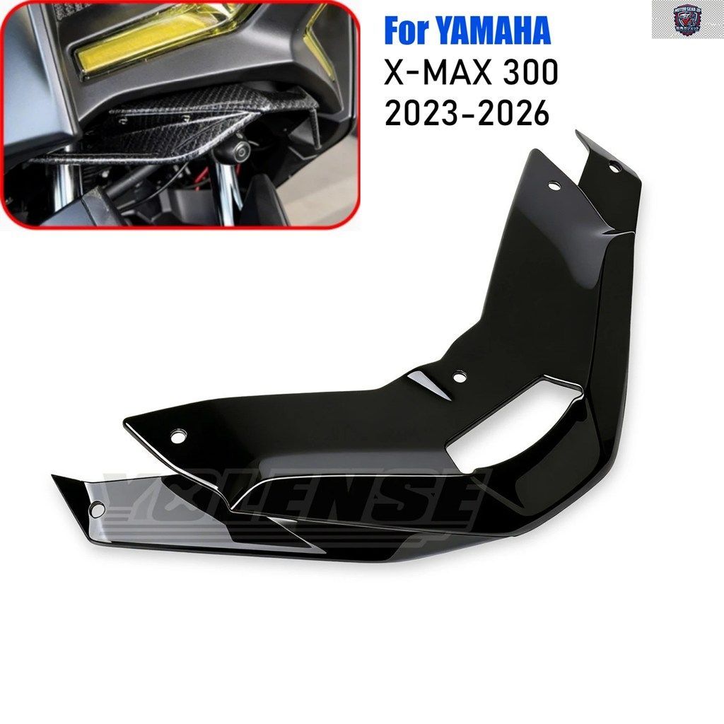 ヤマハ XMAX300 X-MAX 2023-2026 オートバイ用フロントリップ固定ウイングフェアリングフロントスポイラーキットエアロダイナミクス