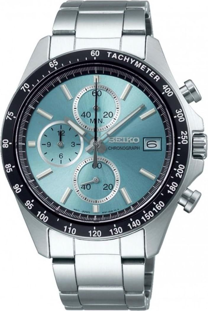 新品 SEIKO [セイコー] 1/5秒クロノグラフ クオーツ CHRONOGRAPH QUARTZ 腕時計 メンズ SBTR029 ターコイズブルー [国内正規品]