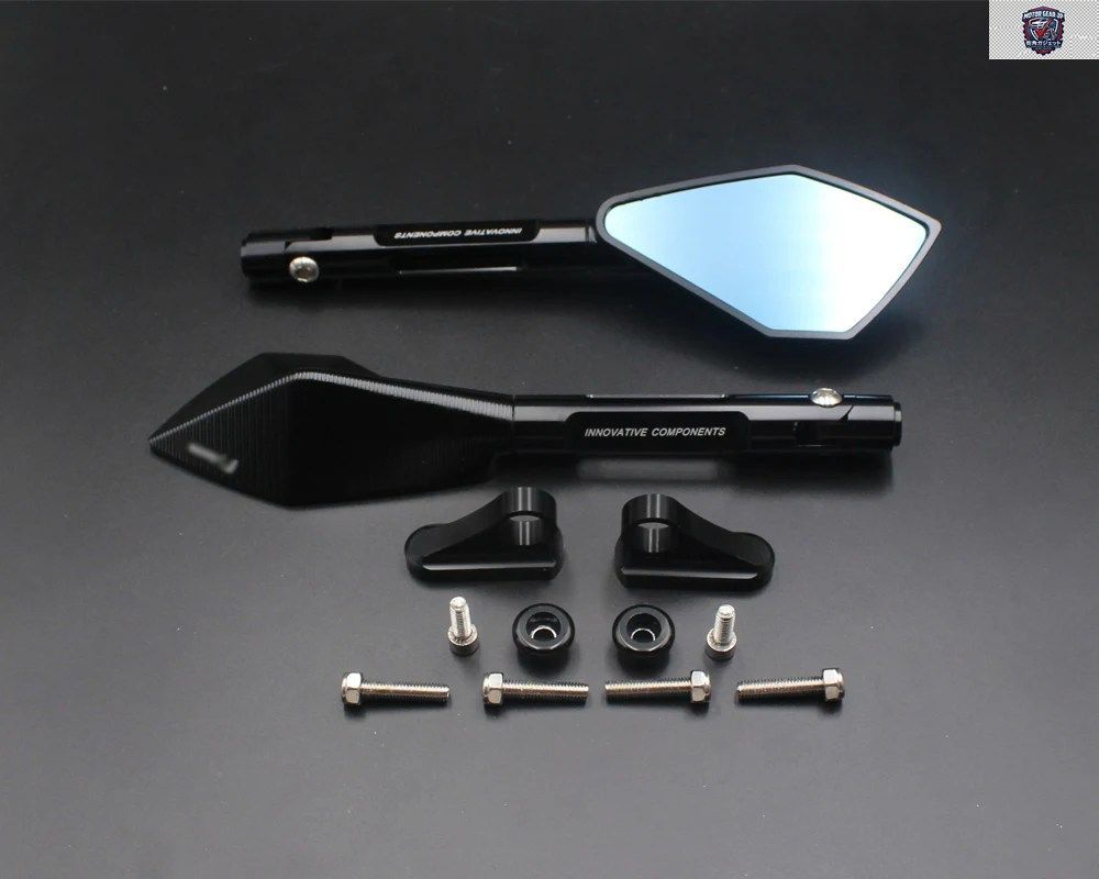 オートバイ用ミラーと取り付けアダプター YAMAHA YZF1000 R1 2002-2008 03 04 05 06 07
