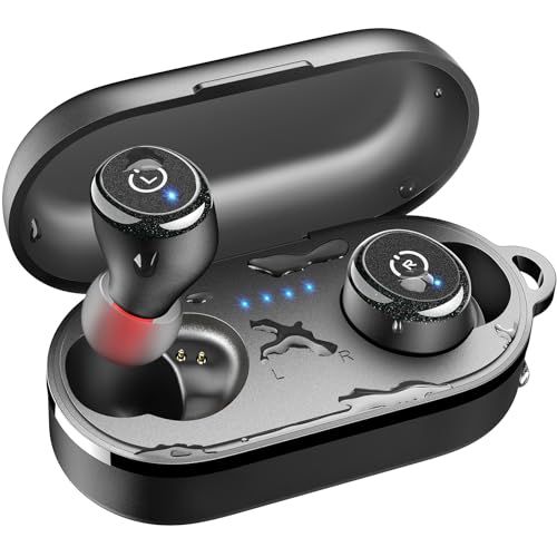 TOZO T10 イヤホン bluetooth ワイヤレスイヤホン 中低音域 暖色系音質 小型軽量 快適 マイク内蔵 AI 通話時ノイズリダクション カスタムEQ アプリ対応 高い防水性(アプリでタッチ無効化可!誤作動なし) 最大約55時間の再生 イヤフォンe