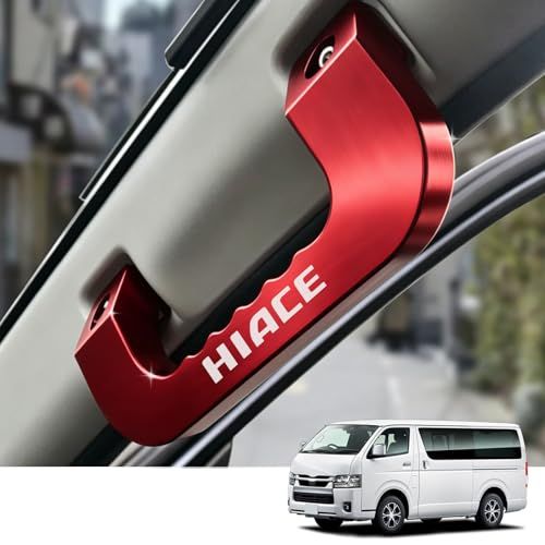 ハイエース 200系 アシストグリップ アルミ製 ハイラックスバン グラブ KDH/TRH 1型 2型 3型 4型 5型 6型 7型 8型 純正交換 レッド 運転席 助手席 左右2個入りts a8c08439
