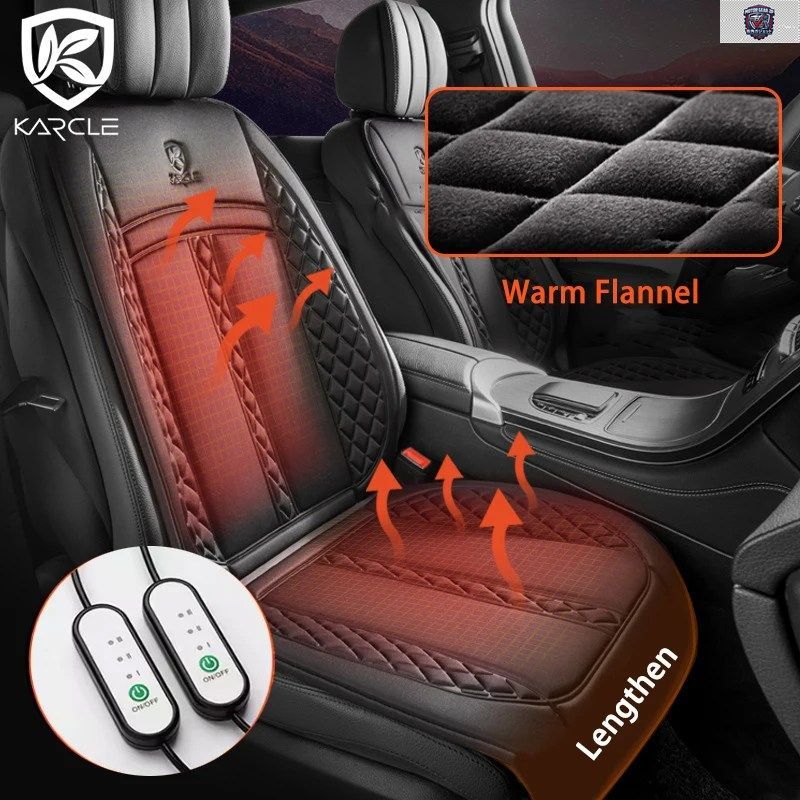 12-24V 車載ヒーター付きシートカバー 車用ヒーター延長クッションヒーターウォーマーフランネルシートプロテクター冬用カーパッドセット 7,459円