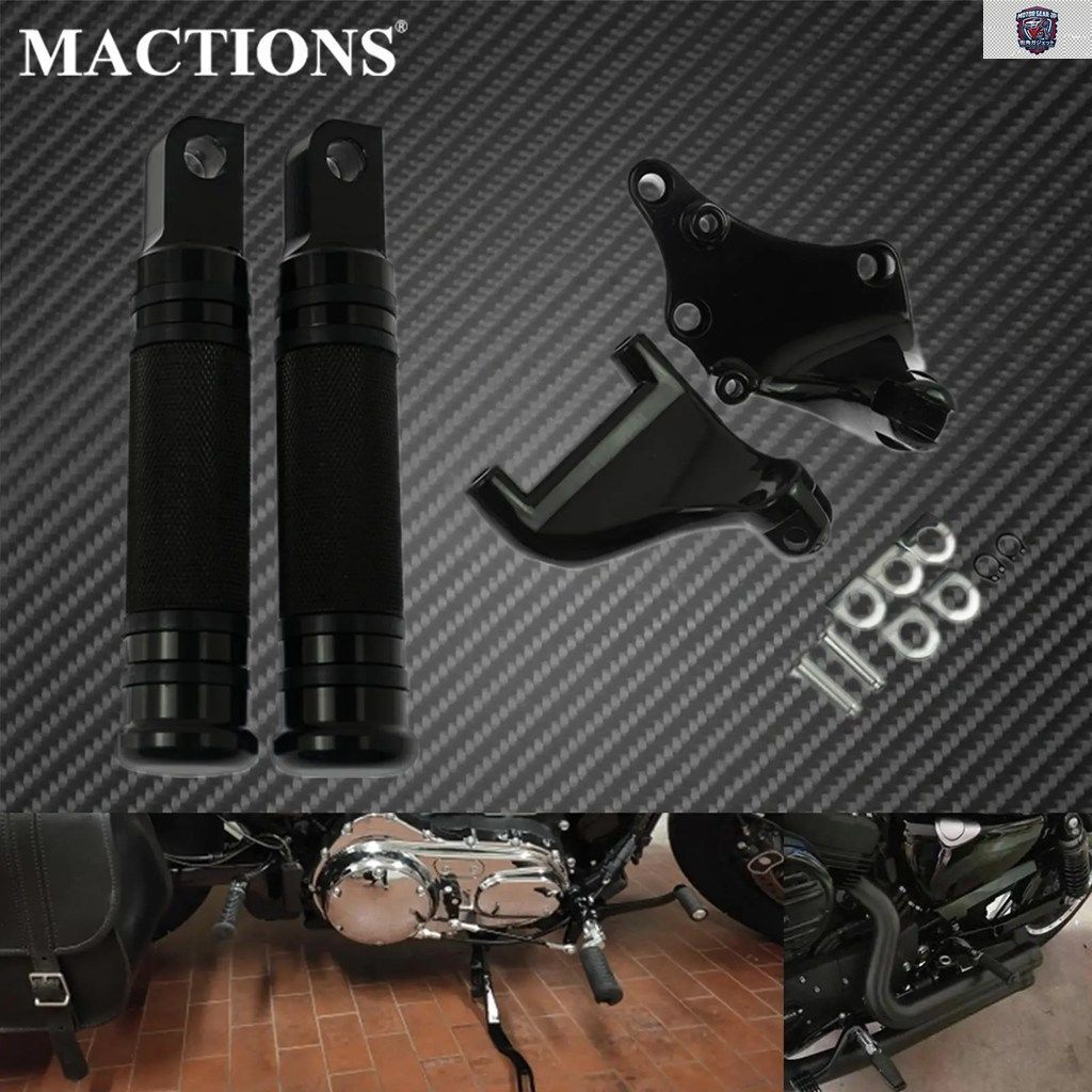 オートバイ後部座席用フットペグマウントペダルフットレスト ハーレー スポーツスター フォーティエイト XL1200X アイアン スーパーロー 14
