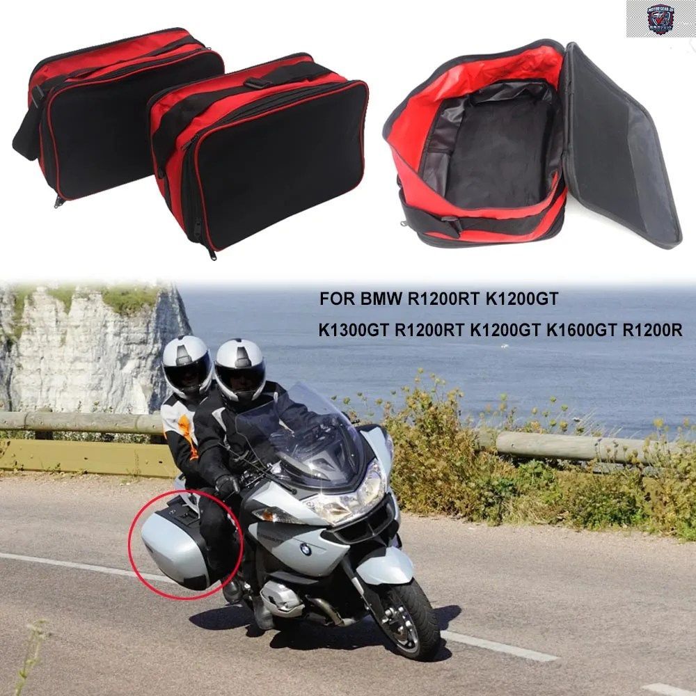 オートバイ用拡張可能レッドパニアライナーバッグインナーバッグBMW R1200RT K1200GT K1300GT R1200RT K 1600 GT R1200