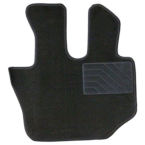専用設計 07 フォワード ワイド車両用 平成19年7月以降 運転席 1PCS ブラック/黒 無地 フロント フロアマット ワイド 4ｔas 372a7191