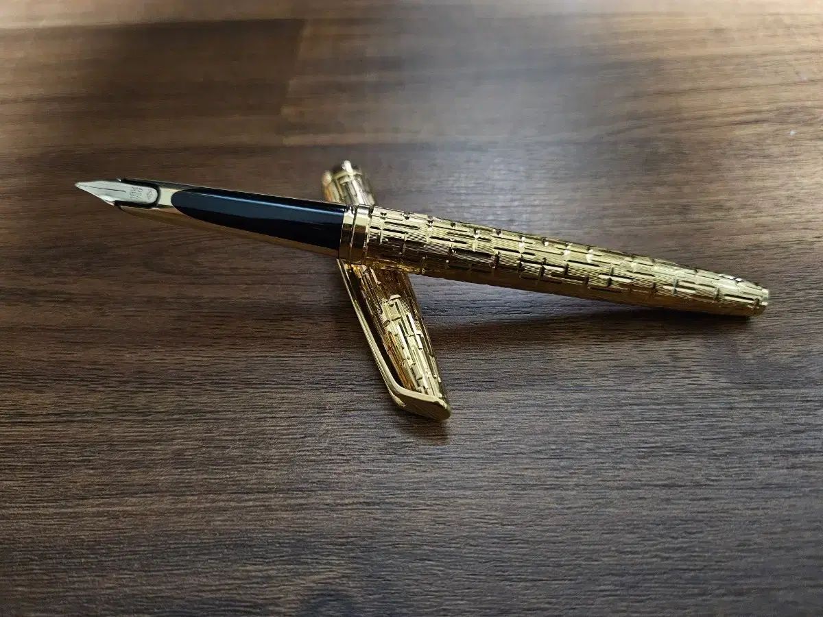 ウォーターマン C/F crocodile 21K GOLD 18K촉 万年筆 出品