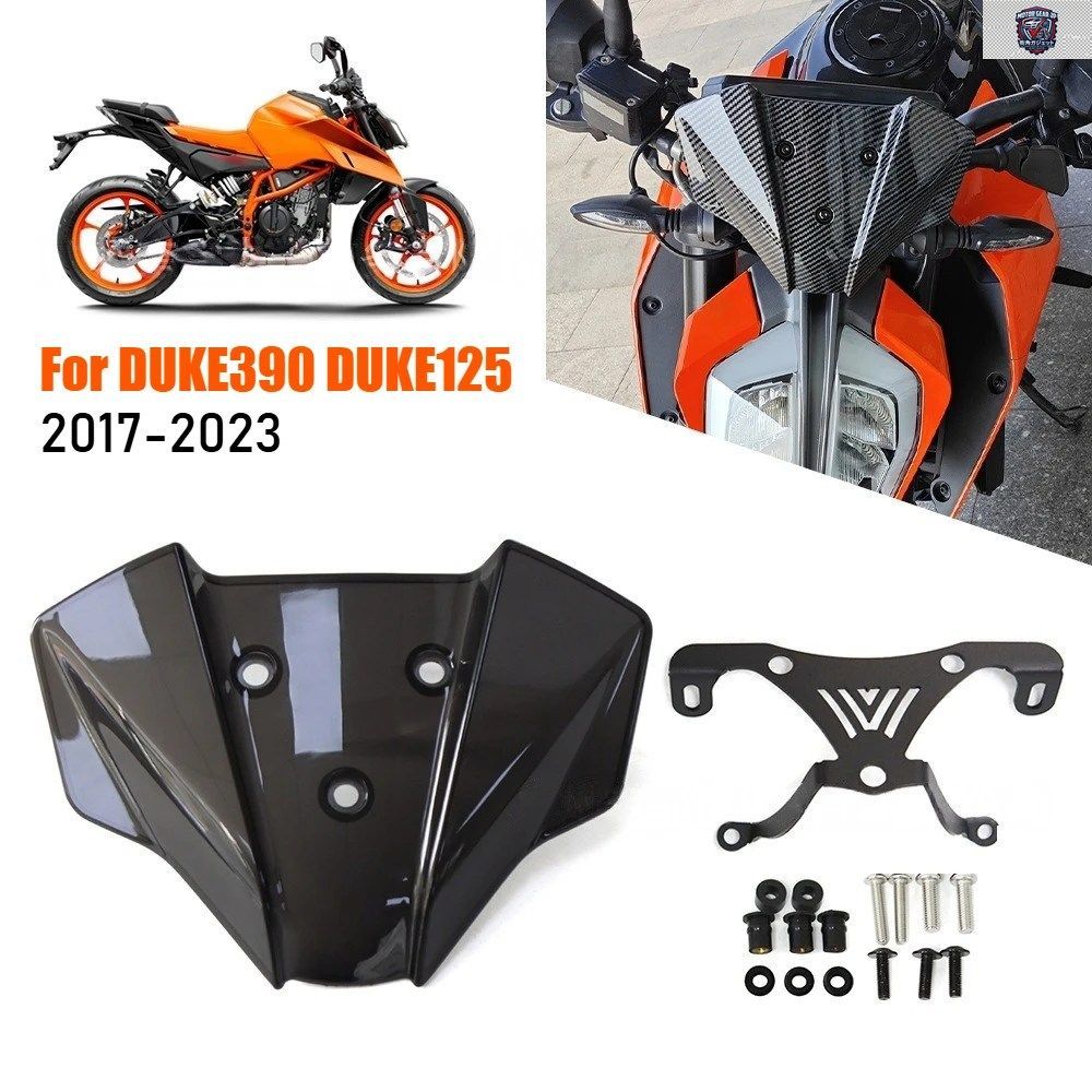 125 DUKE 390 DUKE 2017-2023 DUKE125 DUKE390 オートバイ用ウインドスクリーン ウインドシールド ウインドディフレクター シールドプロテ