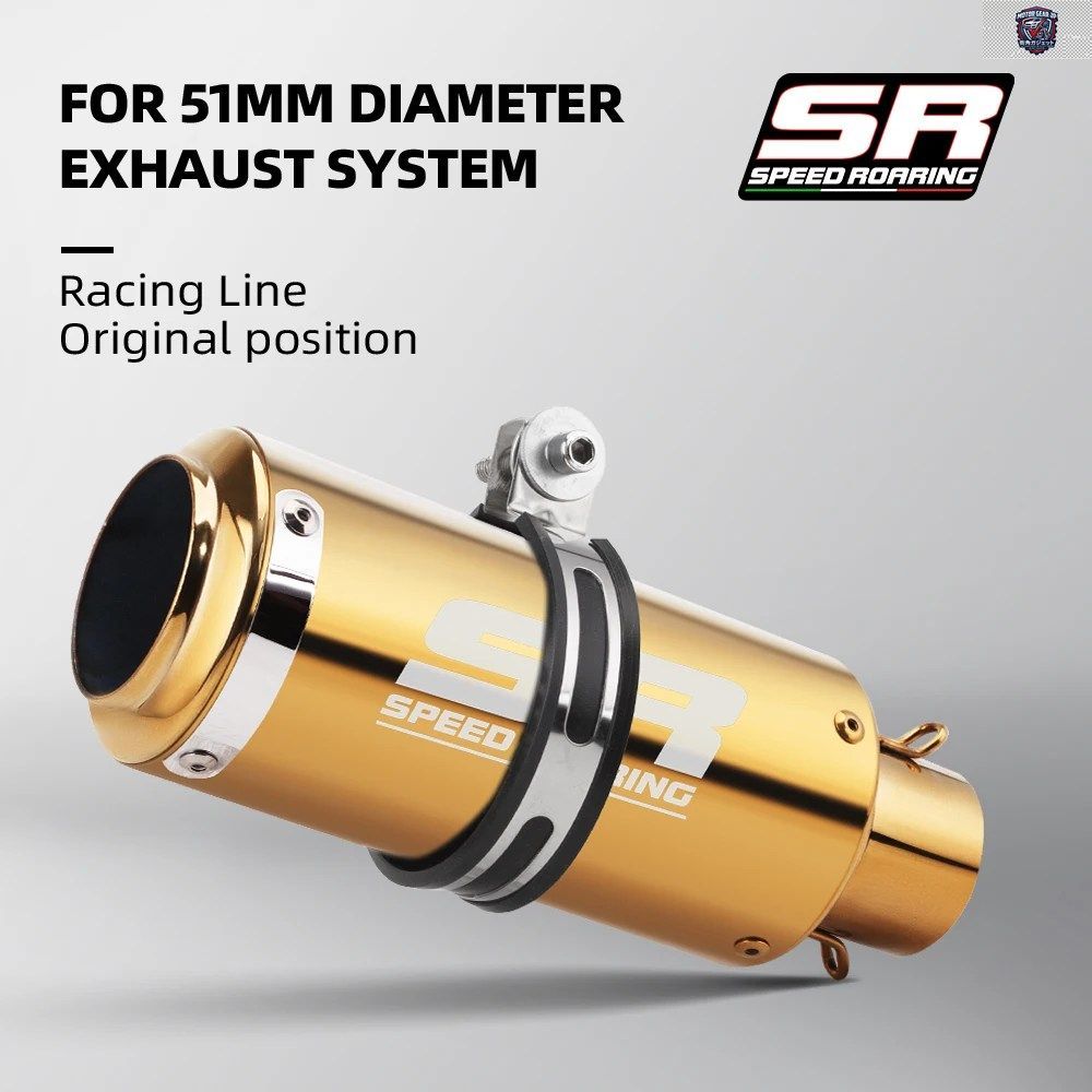 ステンレス製オートバイ排気管 LOCOMOTIVAS PROFISSIONAIS テールパイプ 51MM