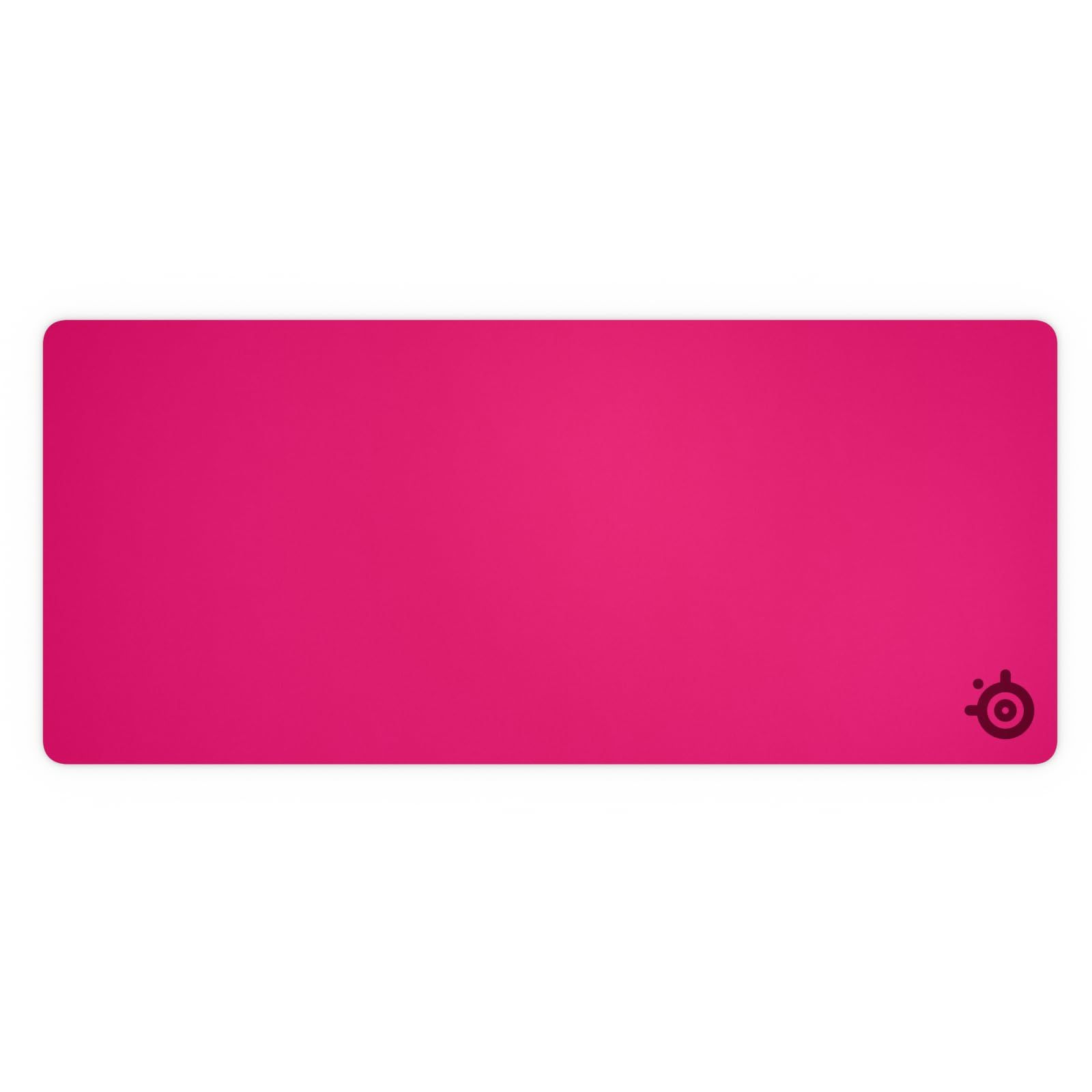 新品 SteelSeries ゲーミングマウスパッド QcK Heavy XXL Magenta 極厚 40cm×90cm×0.4cm ノンスリップラバーベース 滑り止め加工 耐水 水洗い可能 耐久性 67505 マゼンタ