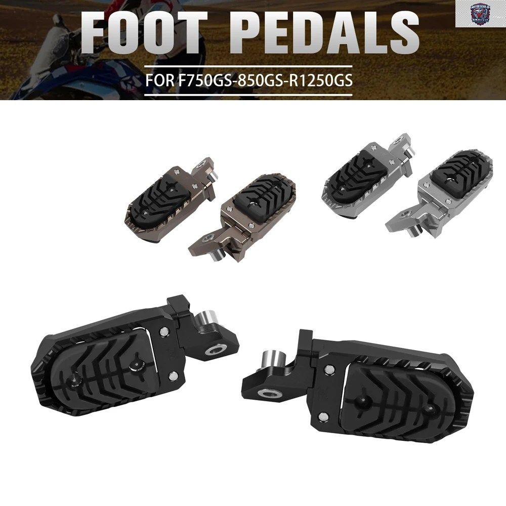BMW R1200GS GS1200 R1250GS LC ADV 2013-2024 F750GS F850GS S1000XR 2015-2019 オートバイ用フットペグ フットレスト フットペグ フット