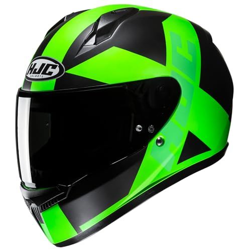 HJC HELMETS(エイチジェイシーヘルメット) バイク用 ヘルメット C10 ﾃｽﾞ FLASH GREEN(MC4HSF) M HJH259e
