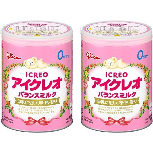 アイクレオ バランスミルク 800g×2缶 江崎グリコ 粉ミルク 新生児 乳児 赤ちゃん ベビー 0ヵ月~1歳頃