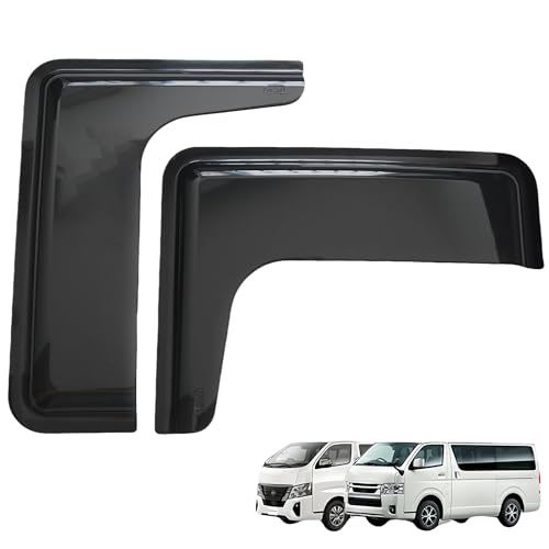 ドアバイザー キャラバン NV350 E26 標準 ワイド H24年6月 - ハイエース 200系 4型 5型 6型 7型 8型 H16.8 -スライドドア小窓用バイザー 2P 車用サイドバイザー 雨よけ バイザー 換気 両面テープ 外装 カ 8c6ddb6b