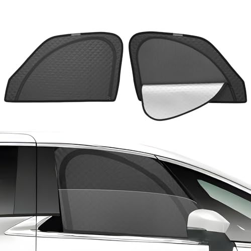 新型 アルファード ヴェルファイア 40系 サンシェード マグネット式 サイド用 2in1一体式 メッシュカーテン Alphard Vellfire 4代目 車種専用 カーシェード 換気 断熱 日除け メッシュサンシェード 日焼け防止 UVカ 6deb03fa