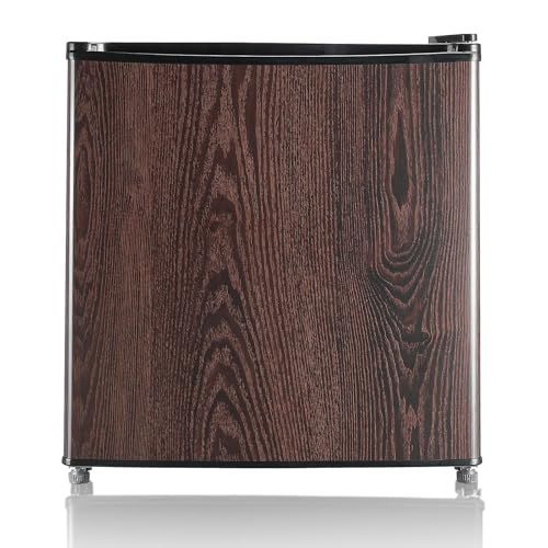 ★新品★【コンパクトでも、しっかり大容量】匠plate 1ドア冷蔵庫 50L 両開き 小型 一人暮らし 静音 家庭用 コンパクト 1ドア オフィス 温度調節 製氷 サブ セカンド 寝室 ミニ冷蔵庫 (木目)