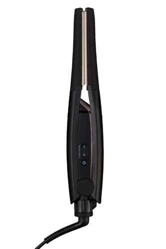 Nobby by TESCOM ストレートアイロン ヘアアイロン 15mm シルクコーティング 100~200℃ 海外対応 温度調整/ロック/メモリー機能 自動OFF 開閉ロック NIS300B ラク抜きプラグ ブラック NIS300B-Ke