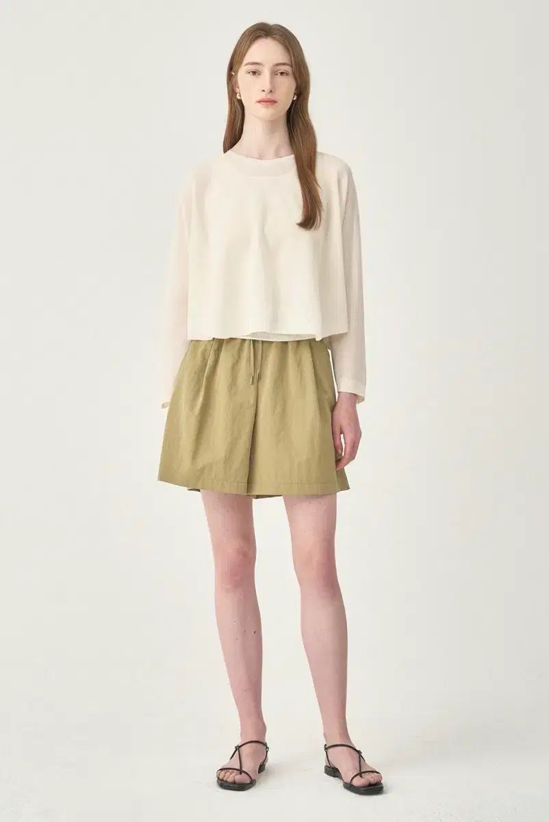 the CASHMERE シャーリング ハーフパンツ