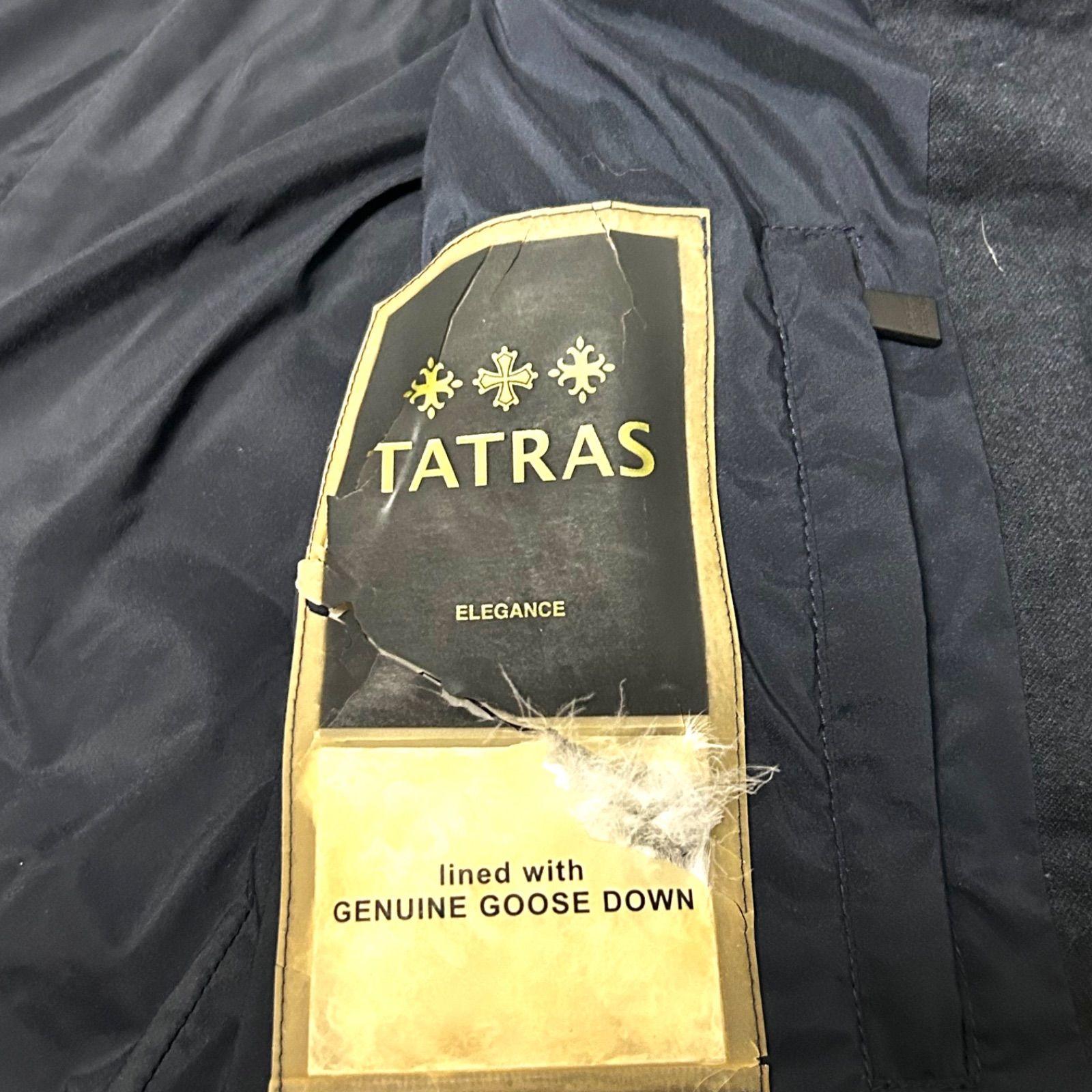タトラス tatras ダウンベスト ウール 02 Mサイズ相当 ネイビー