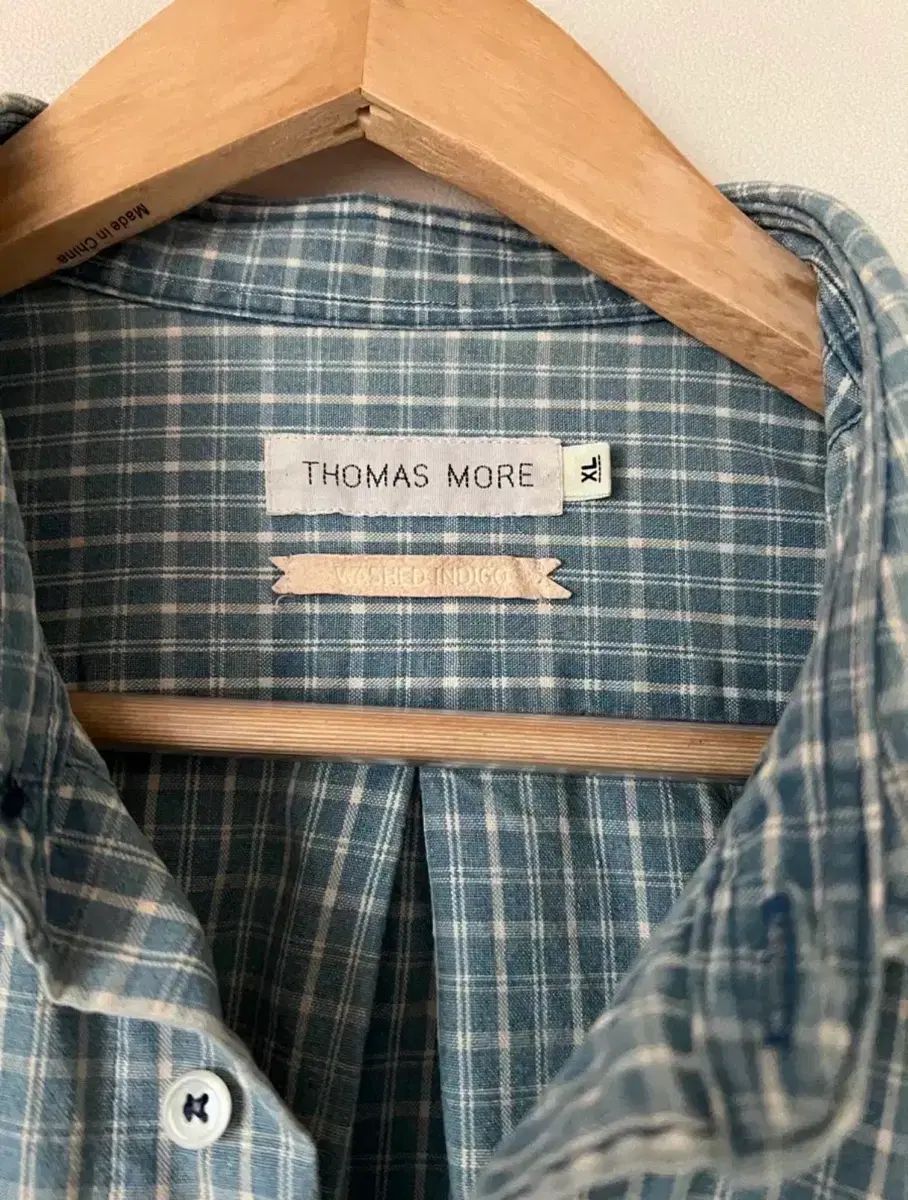 トマス・モア CHECK シャツ XL