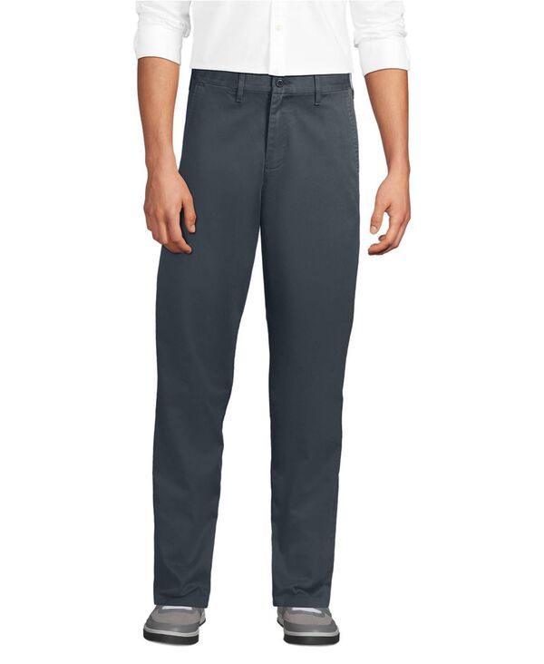 ランズエンド メンズ ボトムス カジュアルパンツ Lands End Mens Travel Kit Comfort Waist Classic Fit Chino Pant Steel gray グ