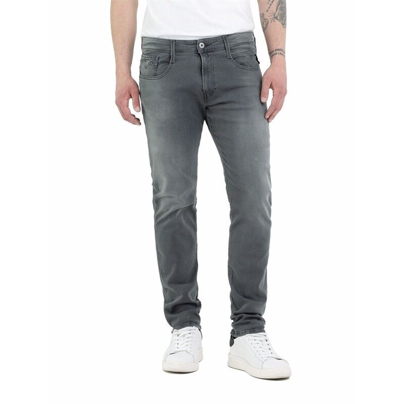 リプレイ メンズ ボトムス デニムパンツ Replay PowerStretch Sn42 Dark Grey 096 グレー