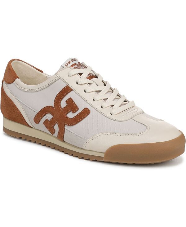 サムエデルマン レディース シューズ スニーカー レース Sam Edelman Womens Ivey LaceUp Sneakers Modern Ivory Frontier Brown アイボ