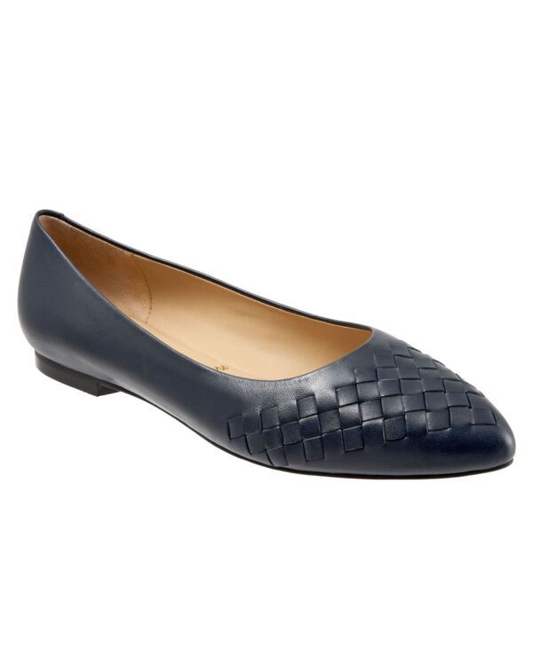 トロッターズ レディース シューズ パンプス Tシャツ Trotters Estee Woven Flat Navy ネイビー