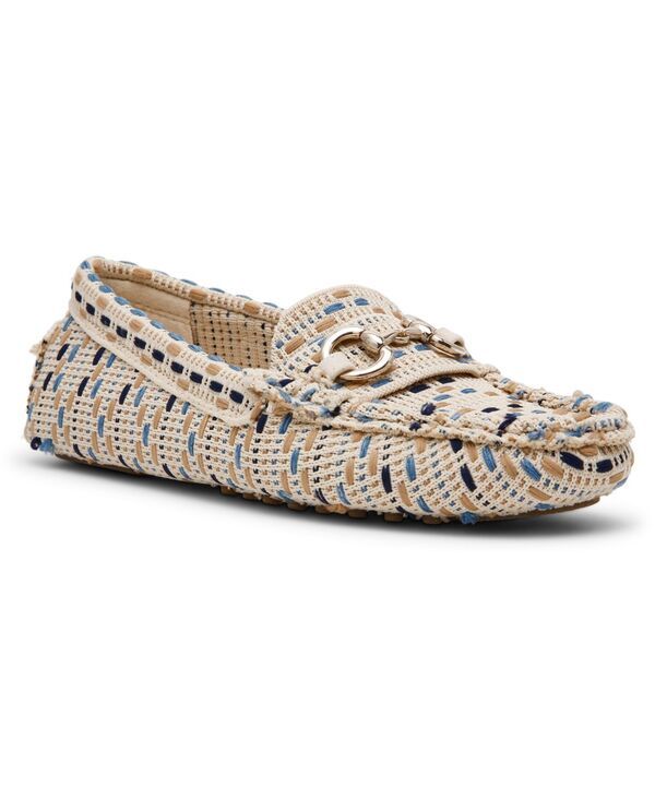 アンクライン レディース シューズ パンプス ローファー Anne Klein Womens Chrystie Moccasin Driver Loafers Natural Blacknit ブラッ